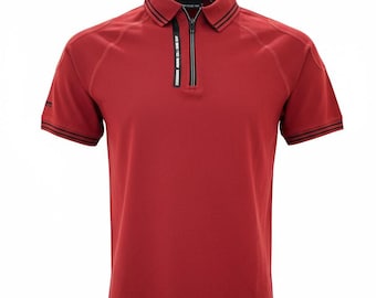 Zundooz London Herr T-shirt med kvarts dragkedja, Regular Fit