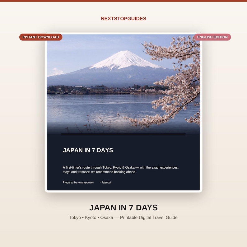 Japan 7-Day Itinerary