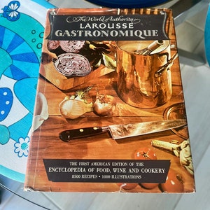 Vintage Larousse Gastronomique by Prosper Montagne // 1966 Seventh Printing // Encyclopedia of Food, Wine, and Cookery // French Cookbook