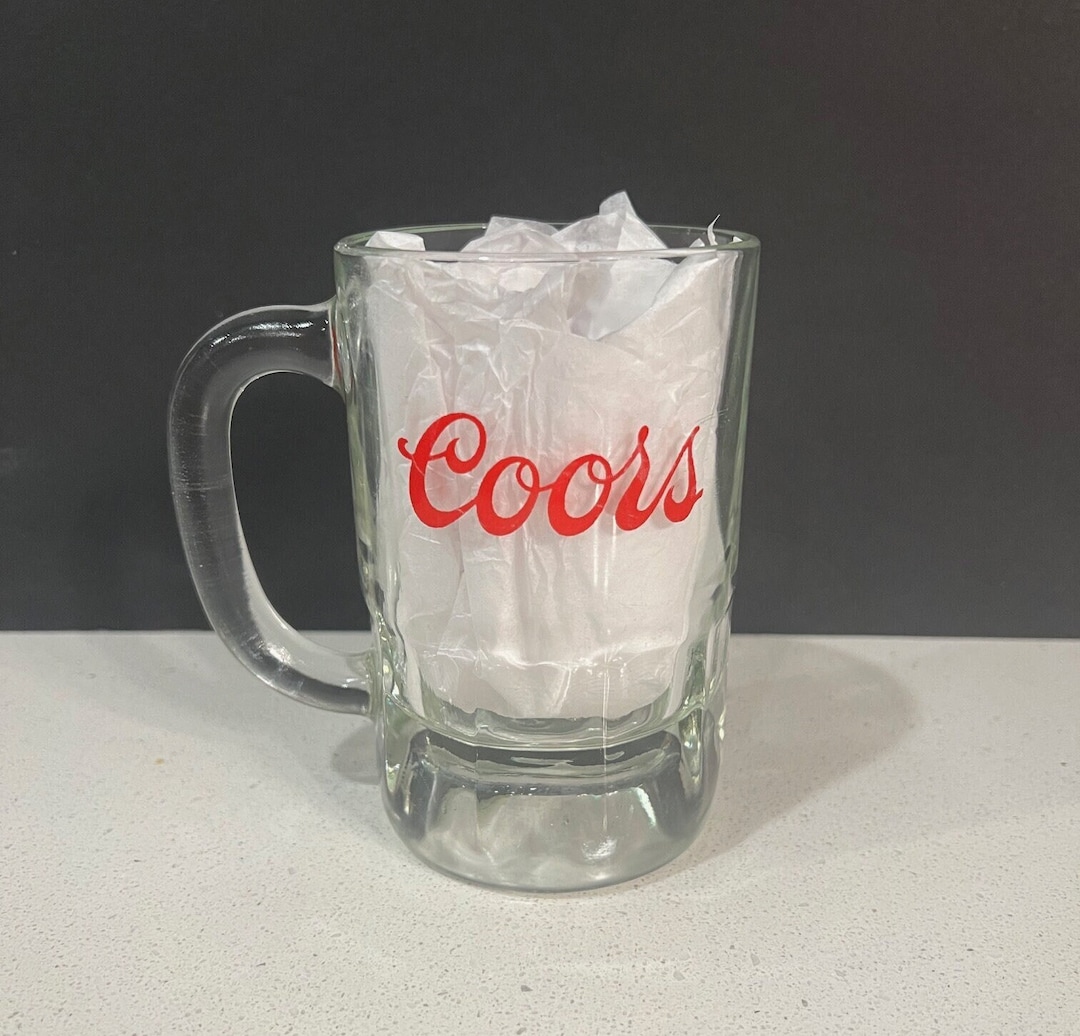 Vintage 1970s Coors Beer Mug HEAVY Thick Bottomed 10 Oz. // Vintage