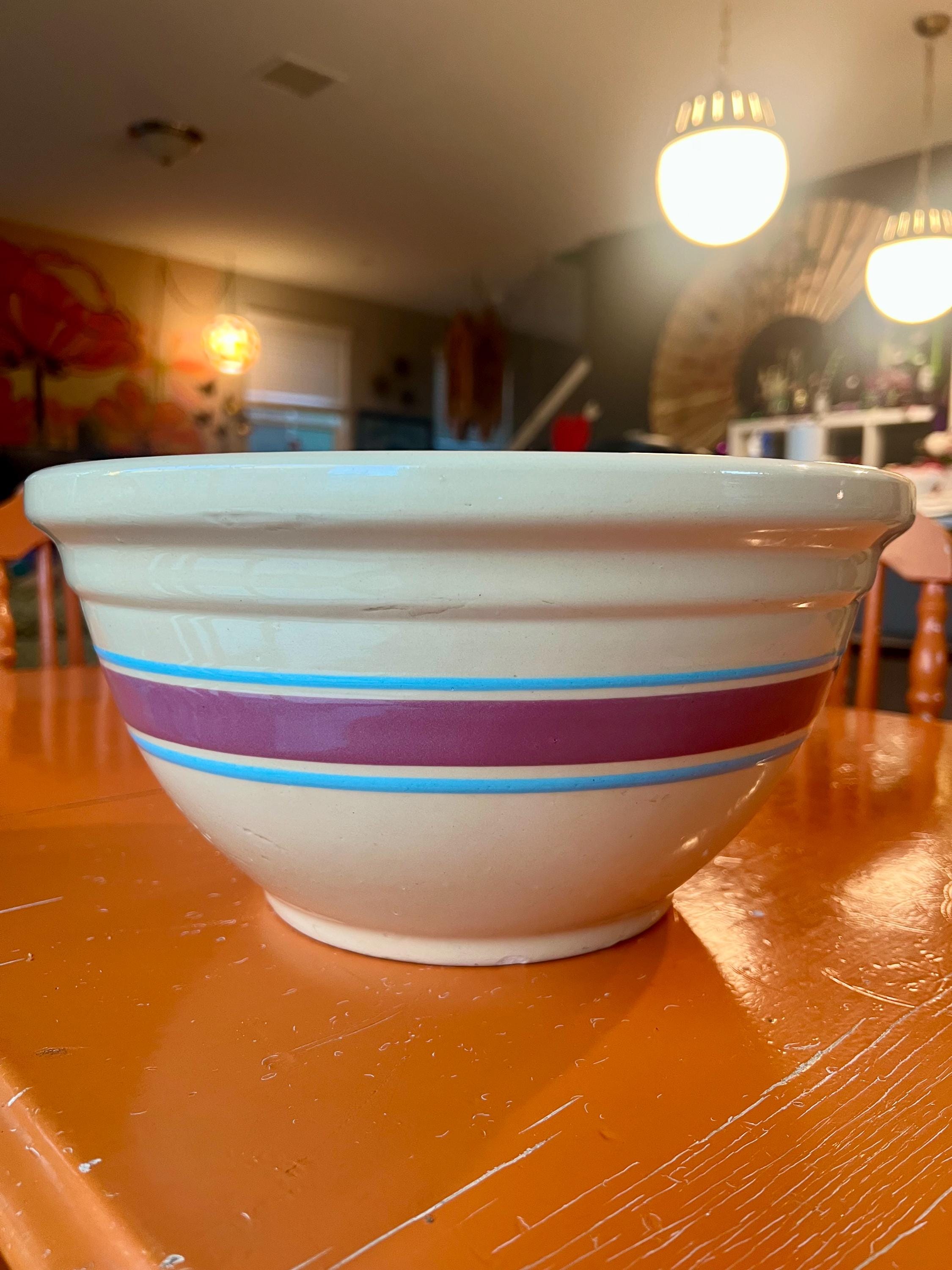 Mccoy Mixing Bowl #12 Pink Blue - Etsy Mccoy Mixing Bowl #12 Pink Blue - Etsy