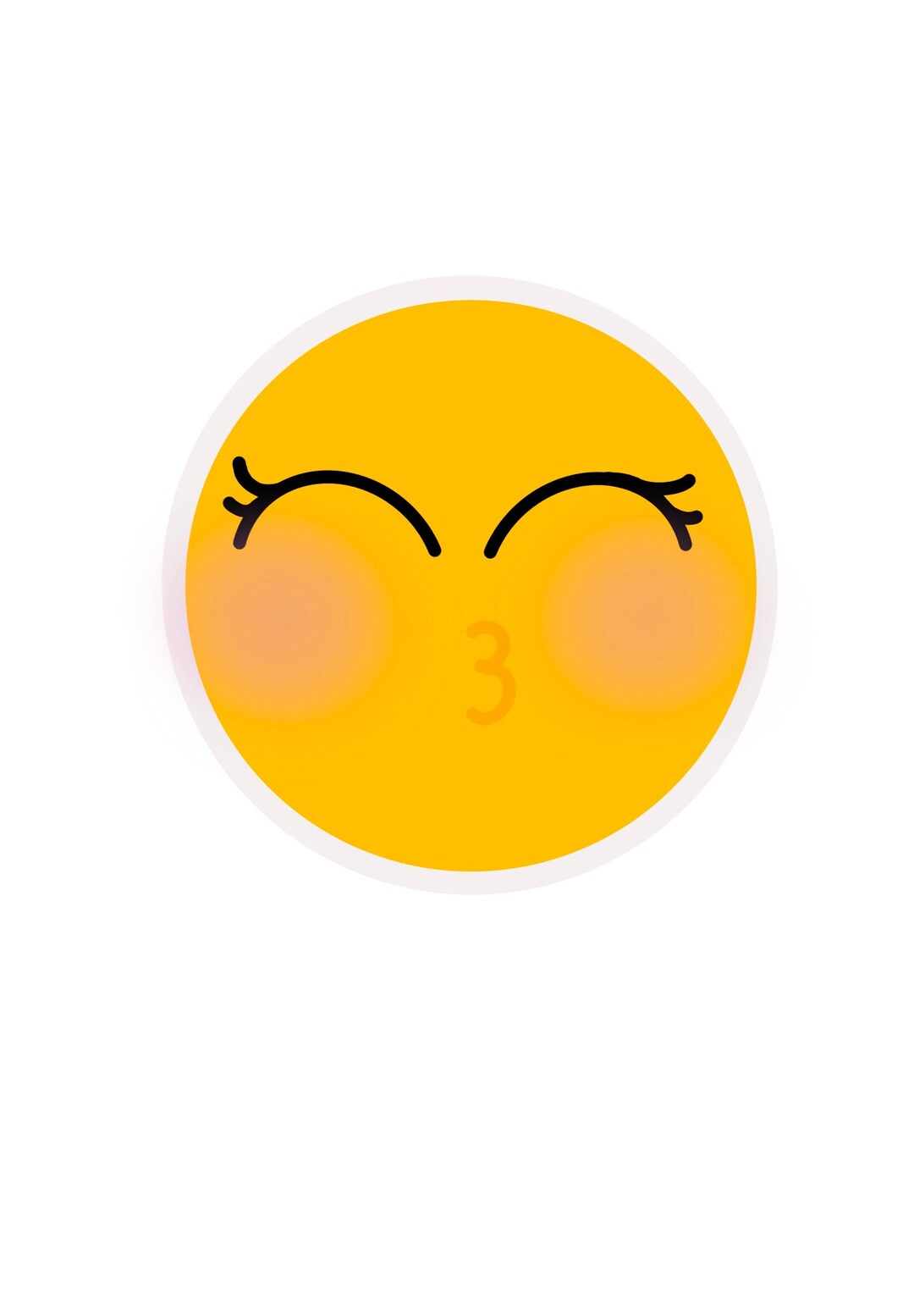 Love Emoji Digital/printable Single Sticker - Etsy