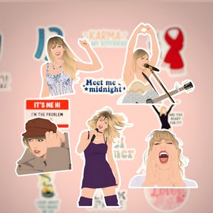Music Star Taylor Swift Stickers for Water Bottle,52 Pcs Singer Sticker  Waterproof Trendy Vinyl Laptop Decal Stickers Pack for Teens, Computer,  Travel Case : Buy Online at Best Price in KSA 