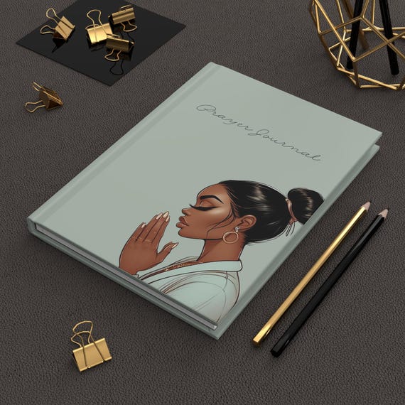 Hard cover notebook wellness journal for women self care therapy journal black owned shops healing journal self love era grieving gifts