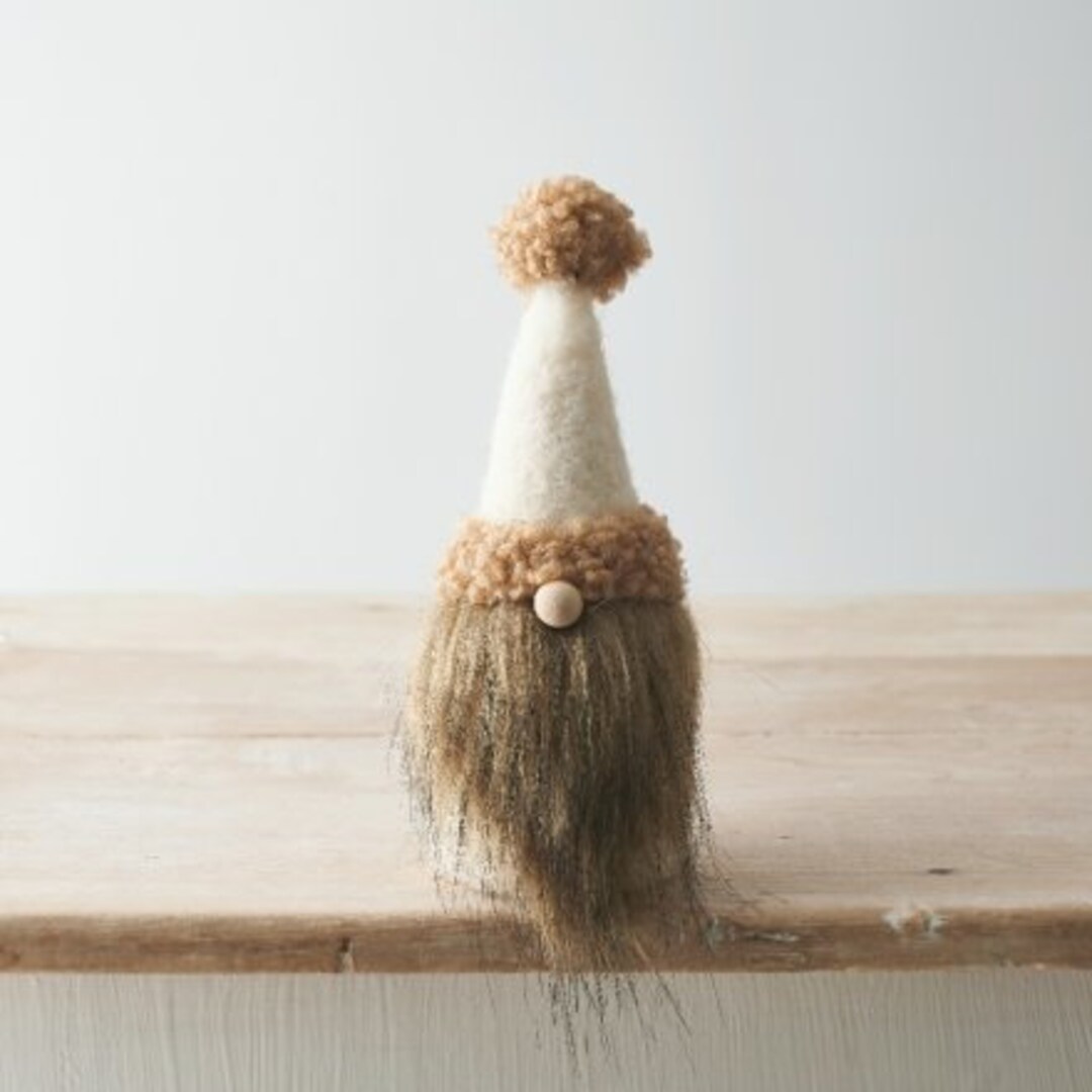 Gonk With Pom Pom Hat, 20cm Handmade Plush Toy, Christmas Decoration Etsy