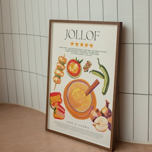 Jollof Rice Illustration Art Print / Poster