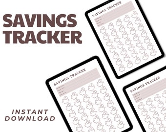 Savings Tracker Template | Budget Planner (Digital Download)