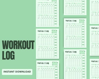 Workout Log Planner | Exercise Tracker, Goodnotes & Notability (Digital Download)
