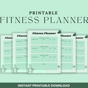 Fitness Planner|fitness tracker|workout planner|workout tracker|Fitness Journal|weight loss tracker|Wellness Planner|Digital Planner