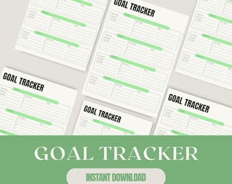 Goal Tracker Journal | Digital Habit Planner (Goodnotes, Notability)