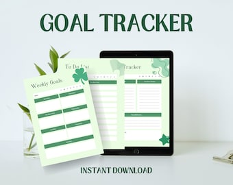 Goals and Habit Tracker | Goodnotes, Notability Planner (Digital Download)
