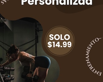 Plan de Entrenamiento Personalizado 4 Semanas | Guía de Gimnasio Principiantes | Rutina en Casa o Gym PDF