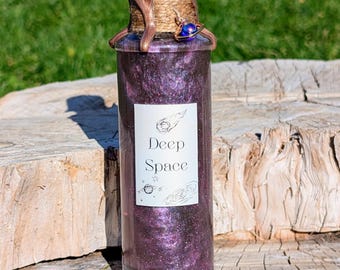 Color Shifting Potion Galaxy Potion Bottle Apothecary, Space Bookshelf Decor, Celestial Magic Glass Bottle, Alchemy Solar Home Decorative