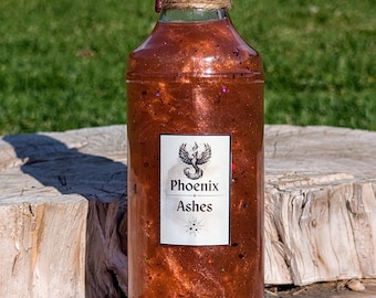 Mythical Phoenix Ashes Potion, Magical Apothecary Bottle, Fantasy Alchemy Decor, Witchy Bookshelf Accent, Magic Vial, Home Gift