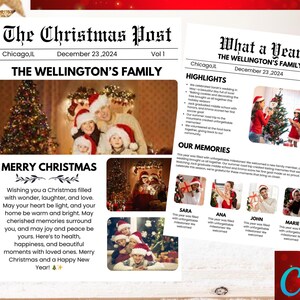 Bearbeitbare Vatertag Newsletter Vorlage, Bester Vater aller Zeiten, glückliche Vatertag Karte Memory Buch bearbeitbare Newsletter Weihnachten im Juli Vorlage
