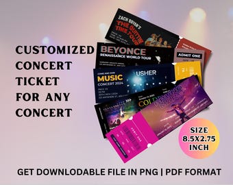 Benutzerdefiniertes Konzertkarten-Andenken: Personalisiertes Ereignis-Souvenir, irgendeine Konzertkarte, Ereignis-Tick, Kinokarte, Show-Karte, Weihnachtskonzert