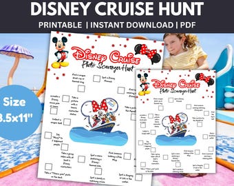 Disney Cruise Scavenger Hunt | Kids Scavenger Hunt | Adult Scavenger Hunt | Outdoor Scavenger Hunt Travel Games, Disney Vacation Disney Game