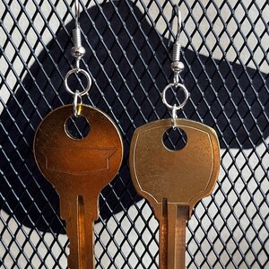 Mismatched Vintage Mail Key Earrings
