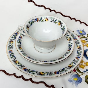 Tea cup saucer plate by Furstenberg vintage, Germany, FÜRSTENBERG