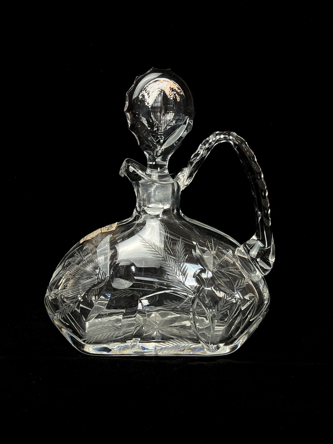 Crystal Decanter for Spirits Vintage Germany for Oil for Etsy