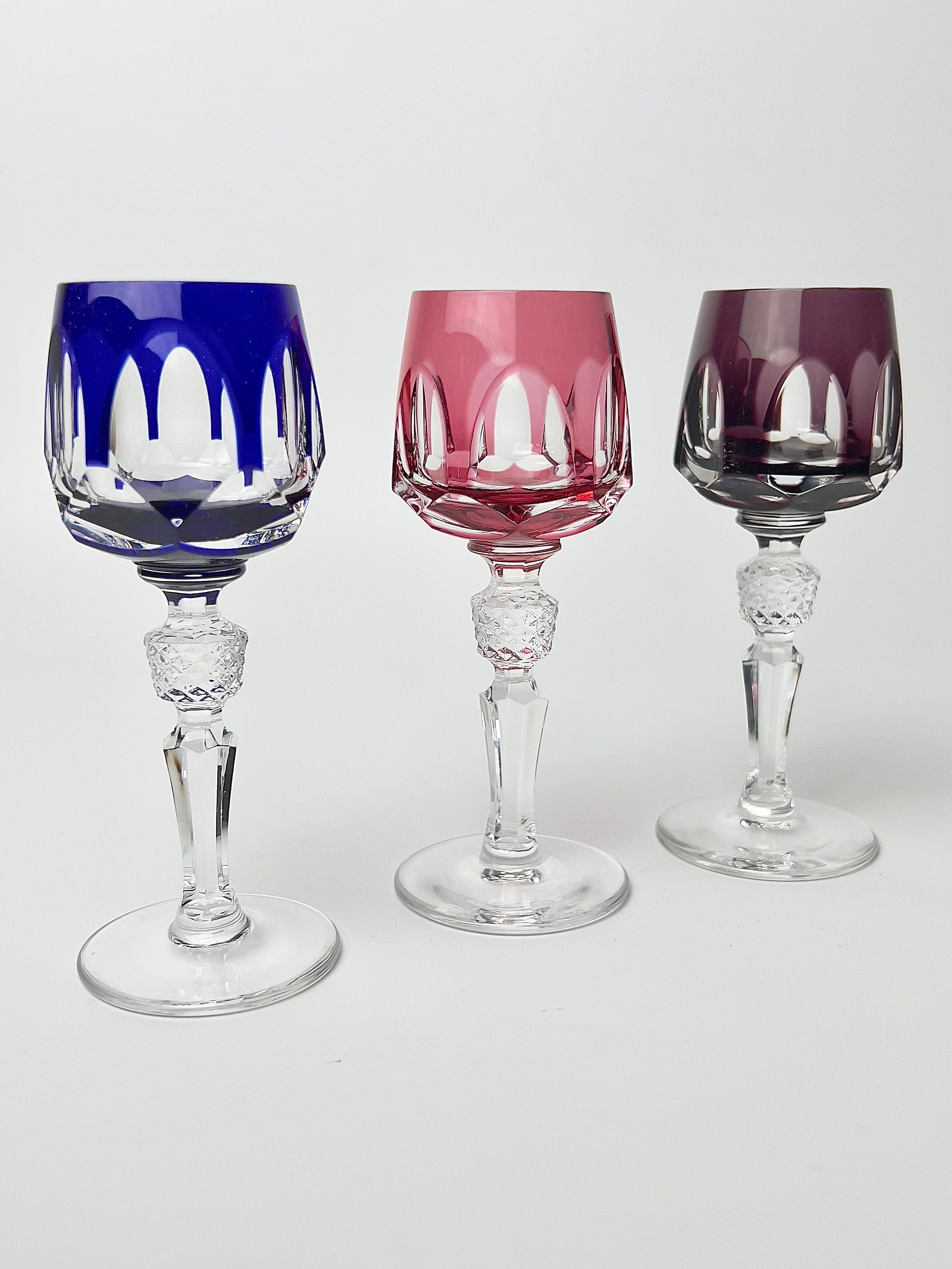 Nachtmann Colored Crystal Glasses for Spirits Germany Glass Set - Etsy