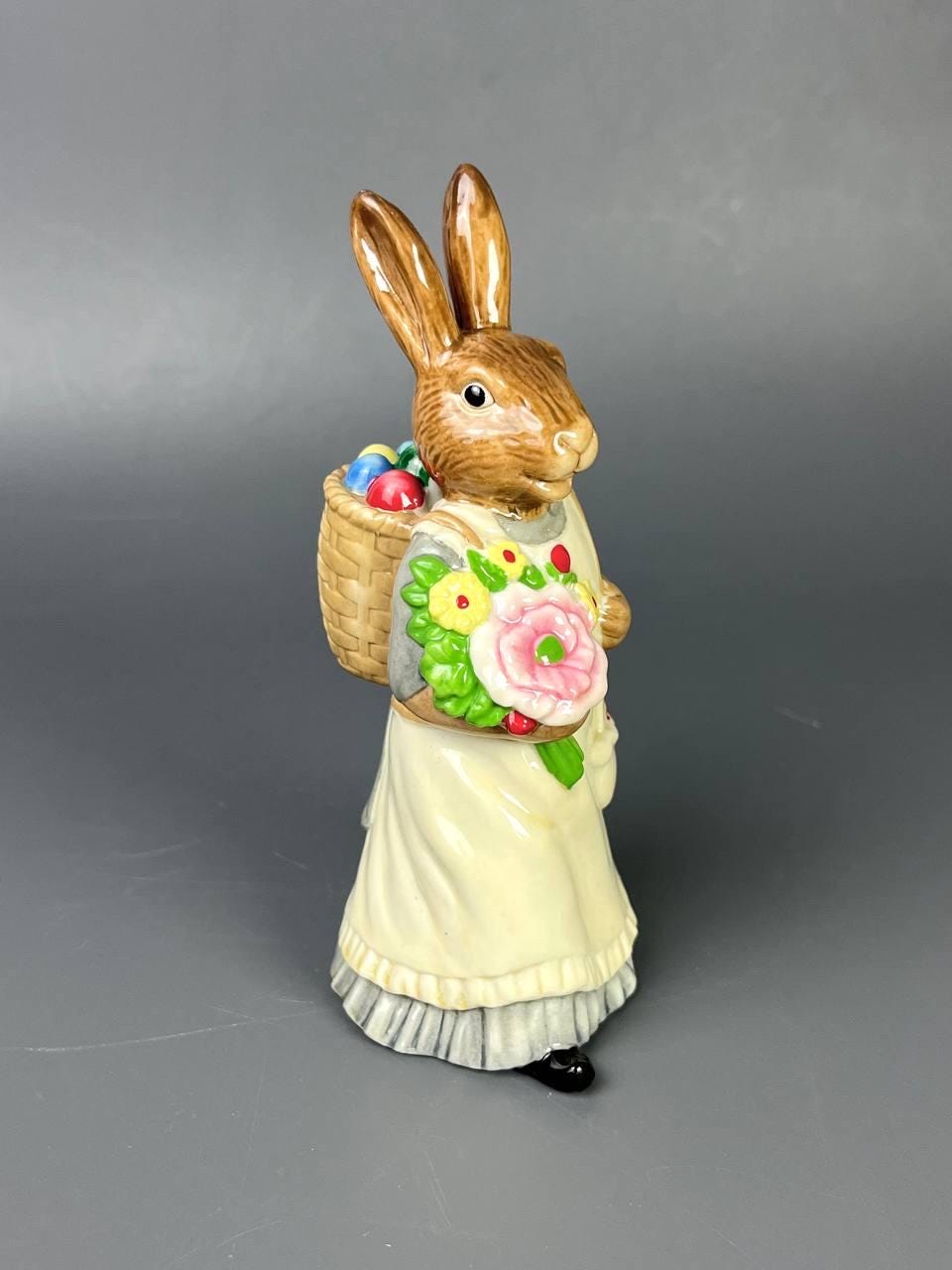 Easter Figurine Bunny Hare With Painted Eggs | Hutschenreuther