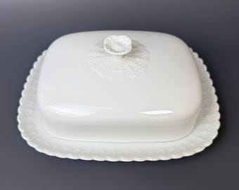 Plato de mantequilla de porcelana de Tirschenreuth / Vintage Alemania