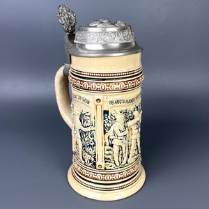 Antique beer stein with lid | Germany
