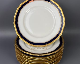 Platos de porcelana Hutschenreuther Hohenberg, Alemania vintage / plato, juego de platos