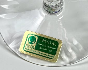 Vintage Lausitzer Crystal Wine Glasses: Set of 6, Hand-engraved - Etsy