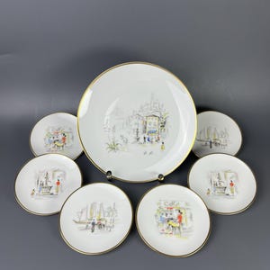 Porcelain plates set | Hutschenreuther | Germany vintage