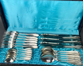 Verzilverde bestekset voor 6 | Vintage Duitsland