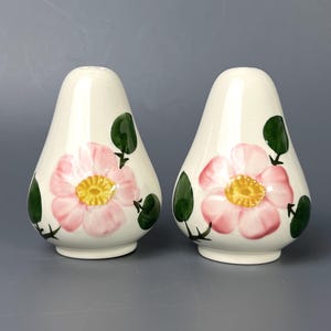 Salt and Pepper Shakers | Villeroy & Boch Wild Rose | Vintage Germany