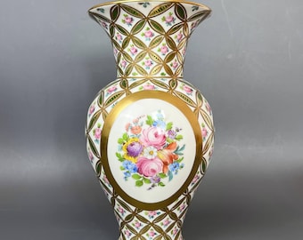 Antique Porcelain vase by Carl Thieme Dresden | Germany Vintage RARE