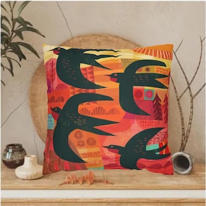 African Pillow Set | Bold Tribal Print Covers OR Complete Pillows | Boho Living Room Decor | Mudcloth, Kente, Ankara Inspired, throw pillows