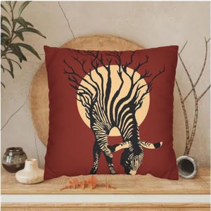 African Pillow Set | Bold Tribal Print Covers OR Complete Pillows | Boho Living Room Decor | Mudcloth, Kente, Ankara Inspired, throw pillows