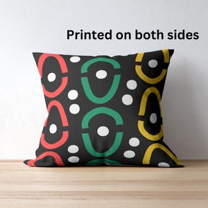 African pattern print pillow Cover or Complete Pillow, Boho Living Room Decor, African, Ankara Inspired, throw pillow, Mudcloth, Bold Tribal