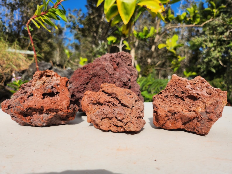 Red Hawaiian Lava Rock Aquarium Terrarium Reptile Fish Turtle Natural ...
