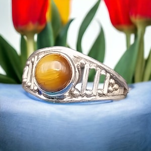 Sterling Silver Tigers Eye Ring