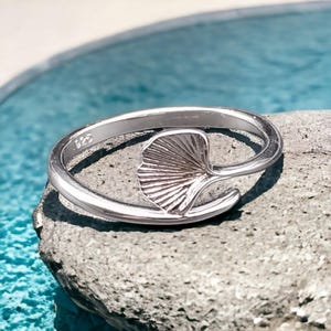Silver Seashell Ring, Silver Shell Ring, Statement Shell
