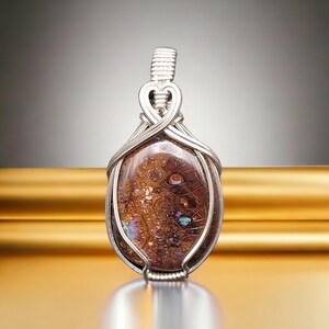 Sterling Silver Boulder Opal Pendant