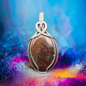 Sterling Silver Boulder Opal Pendant