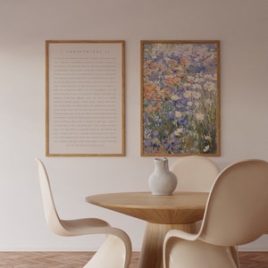 1 Corinthians 13 Wall Art Set: modern christelijk interieur (digitale download) afbeelding 2