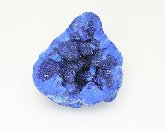 Azurite geode, natural azurite gemstone