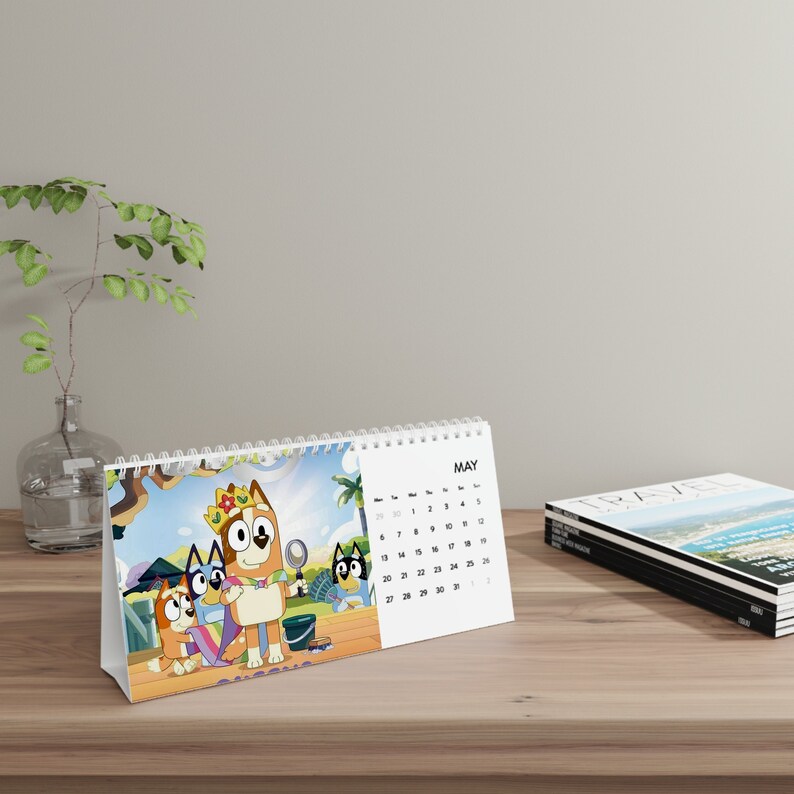 Bluey Calendar 2024 Desk Calender Bluey and Family Calender Etsy