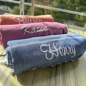 Personalized Beach Towel, Bridesmaid Party Gifts, Bachelorette Party Favor, Wedding Gift idea, Gift For Her, Custom Home Gift, Girls Trip