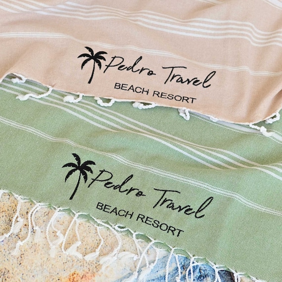 Custom Logo Beach Towel, Your Logo Here Beach Towel, Personalized Beach Towel With Your Logo,Towel Gift Appreciation,Pool Towel for Coworker