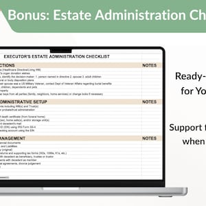 Life Affairs Organizer: Digital Excel Spreadsheet | Financial, Medical, Estate, End of Life & More | PDF Guidebook image 6