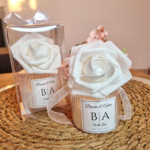 Personalized Elegant Candle Wedding Favors for Guests, Unique Wedding Gifts, Bulk Wedding Candle, Bridal Shower Favors, Luxury Wedding Gift