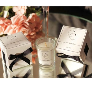 Wedding Favor Glass Jar Candle For Guests, Wedding Candle Favor, Wedding Favour Box In Bulk , Thank You Candle Favors For Guests In Bulk